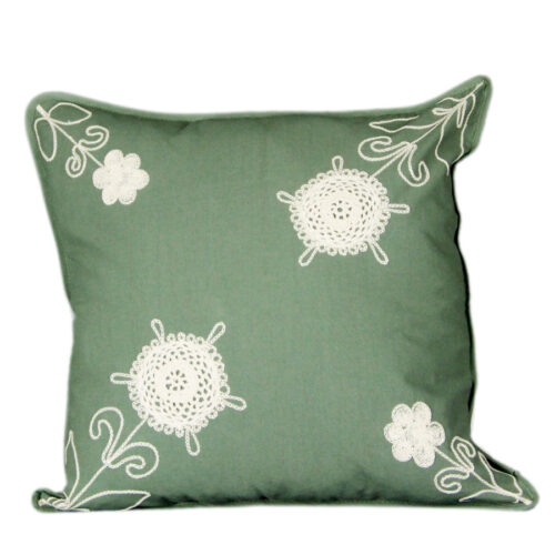 white lace cushions